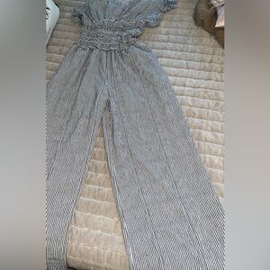 Max Studio Black and White Jumpsuit